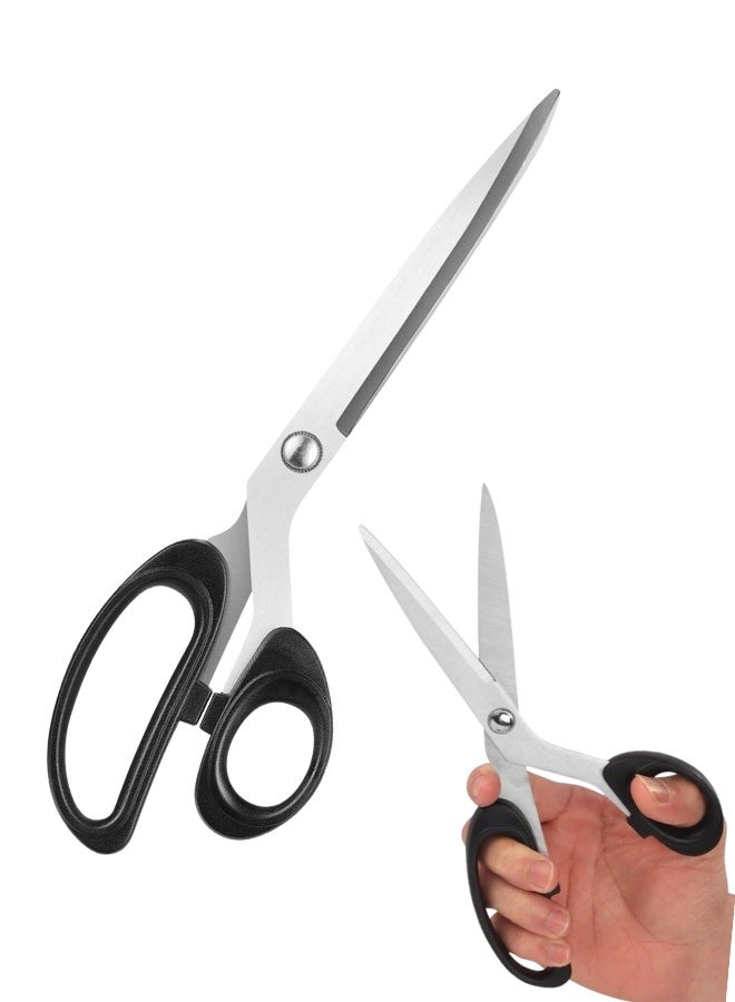 Ergonomic All-Purpose Fabric Scissors – Comfortable Grip & Heavy-Duty Stainless Steel Blades – Perfect for All Types of Fabric and Leather-multicolor - Image 1